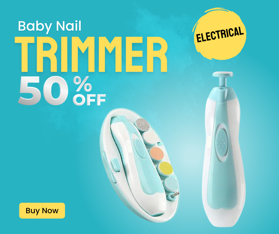 Baby Nail Trimmer Electric with 6 Grinding Heads