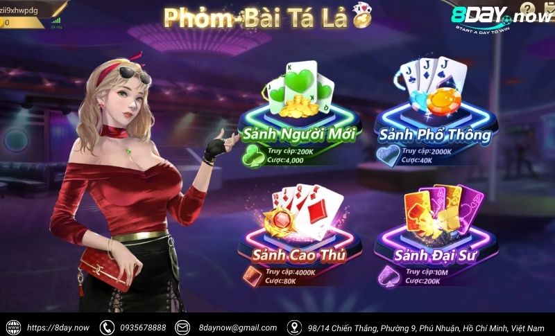 Giao dien game Ta La Phom 8Day - Hinh 1