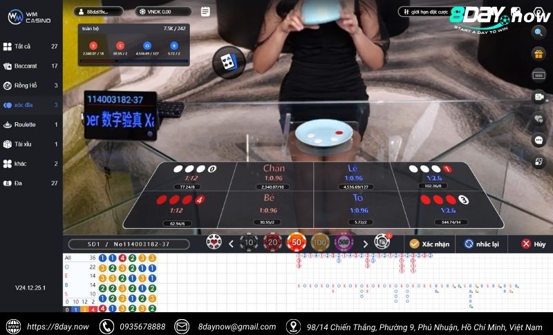 Giao dien sanh game WM Casino 8Day - Hinh 2